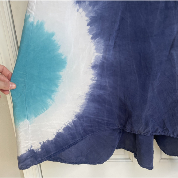 C & C California Women's Tie Dye Maxi Dress Size S Boho Flowy Beach Coastal - Picture 6 of 16